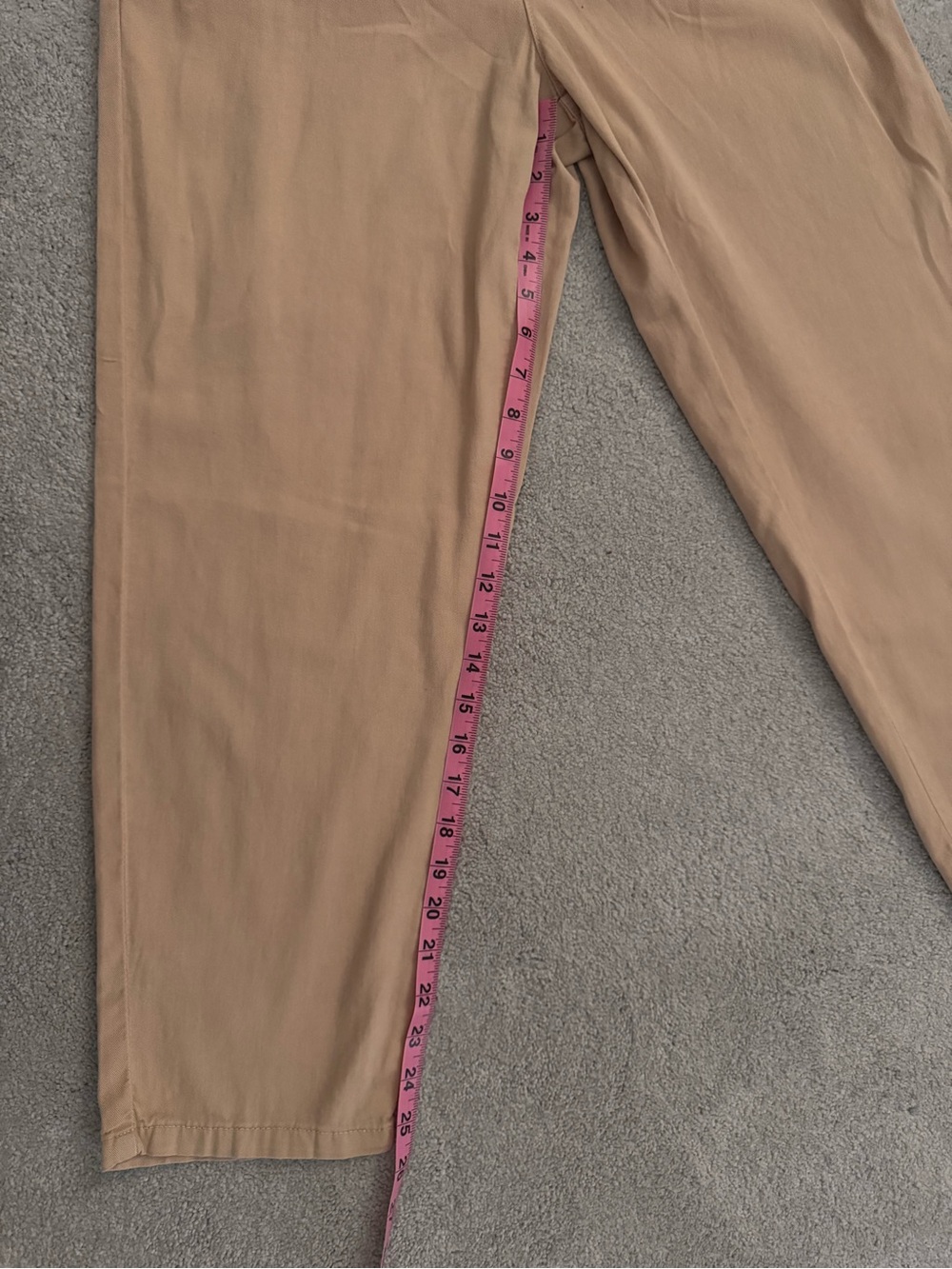 NWT Zara women’s Tan Drawstring Casual Pants - Picture 12 of 13